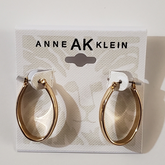 Anne Klein Oval Hoop Earrings! - Picture 1 of 3